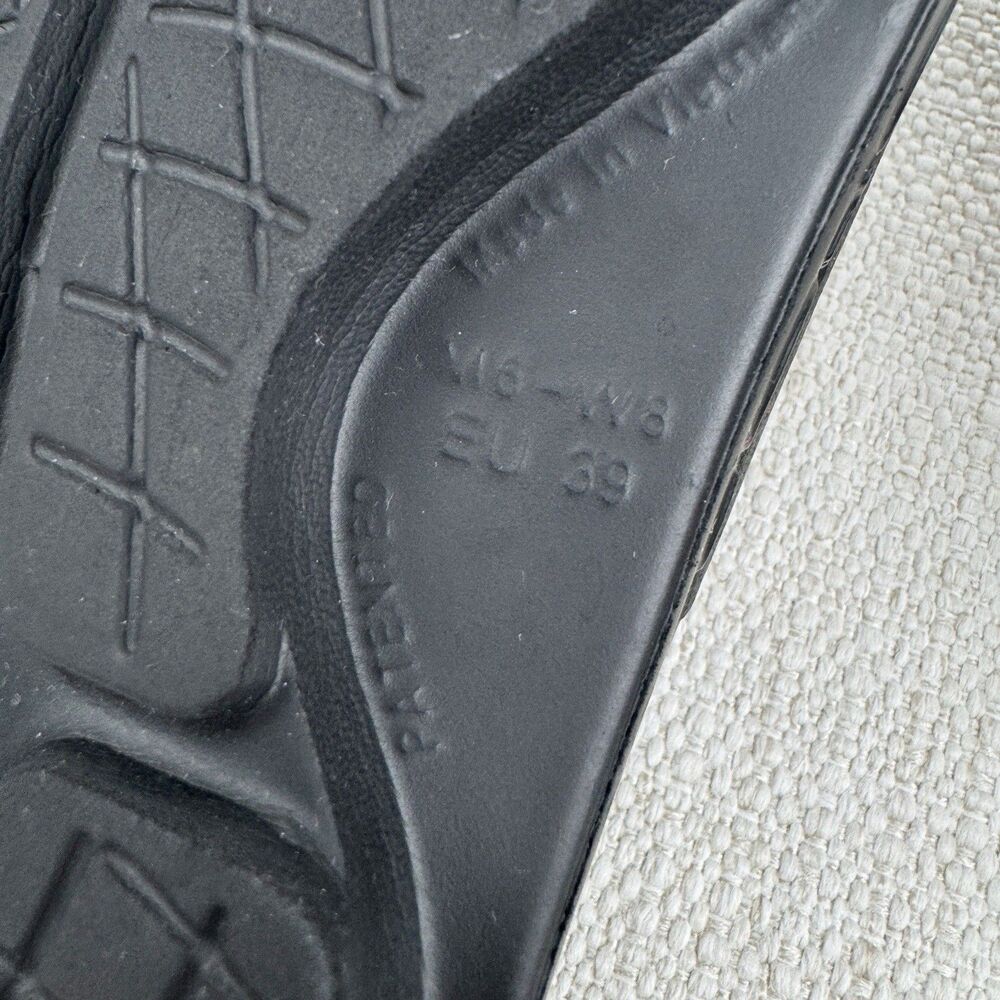 OOFOS OOAHH Sport Flex Slides Black Recovery Sandals Shoes - Picture 15 of 16
